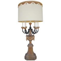 Hollywood Regency Large 1950s Candelabra Lamp by Marbro Lamps