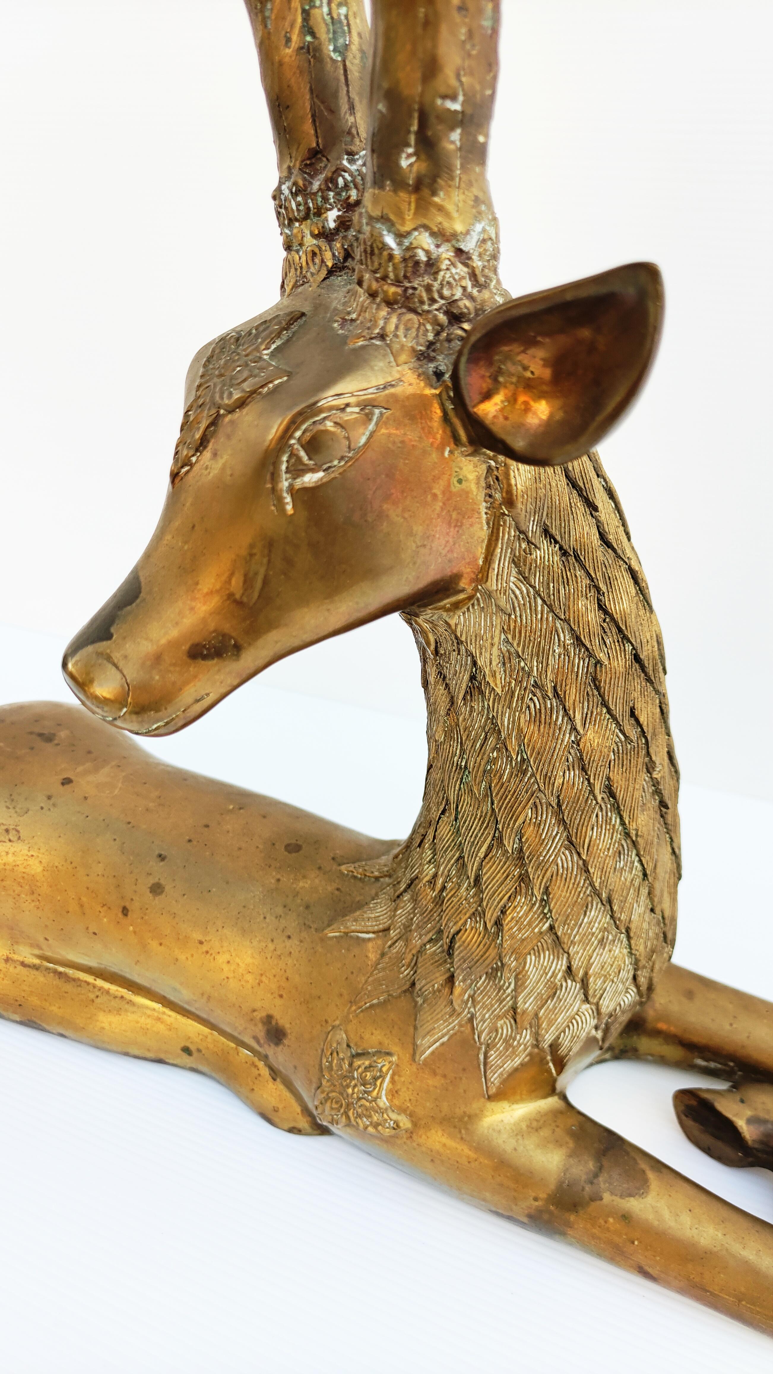 sarreid brass deer