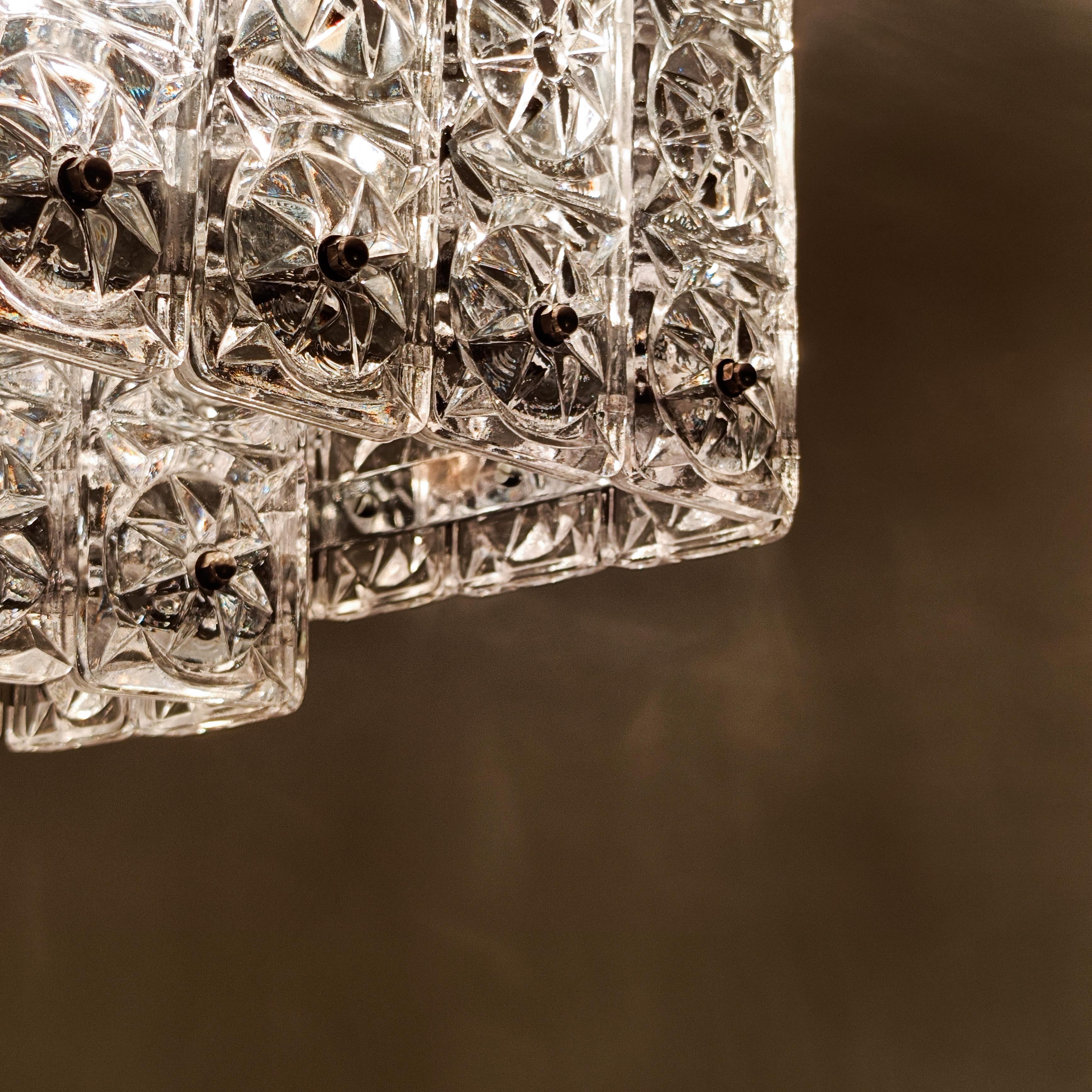 Hollywood Regency. Grande boîte d'encastrement en cristal de Kinkeldey, Allemagne, années 1970 en vente 6