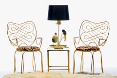 Hollywood Regency Lotus Flower Lamp in Polished Brass by Feldman c. 1960