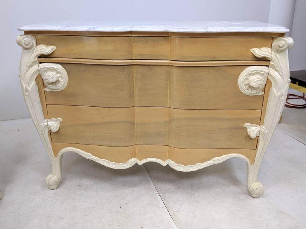 Italian Hollywood Regency Louis XV Commode, Nightstand or Dresser by Casaragi For Sale