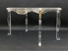 Hollywood Regency Lucite and Glass Desk Circa 1930's