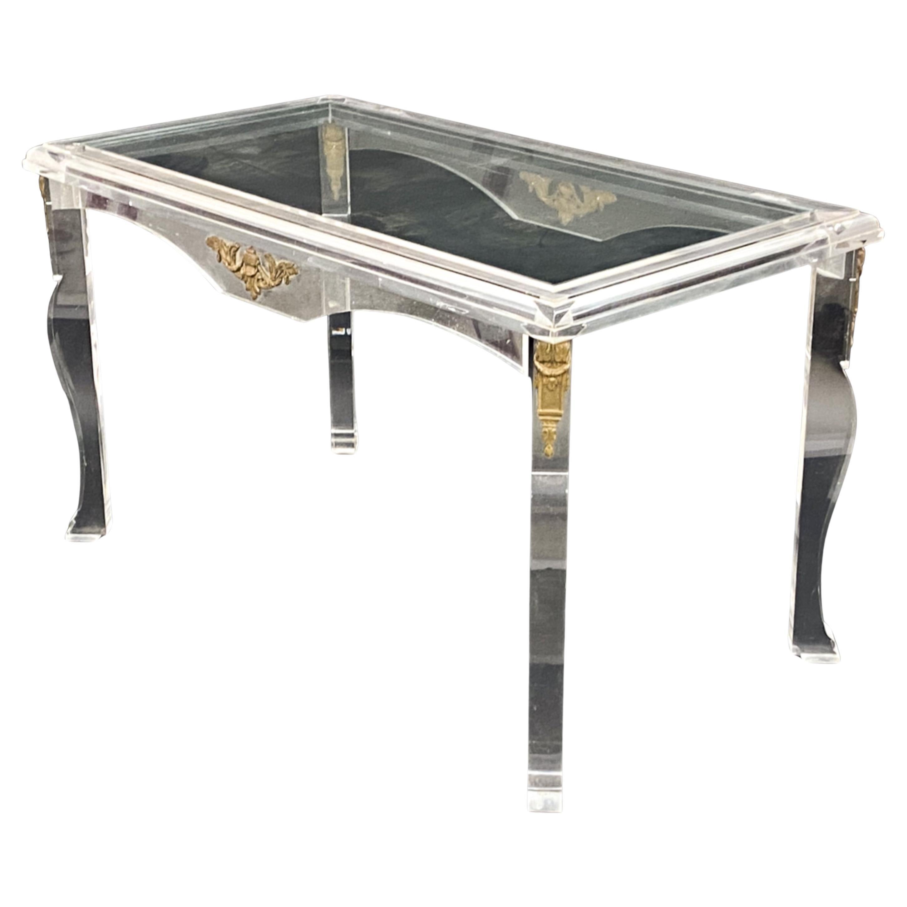 Hollywood Regency Lucite and Glass Desk Circa 1930's