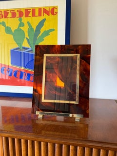 Hollywood regency lucite picture frame, Gabriella Crespi style Italy 1970