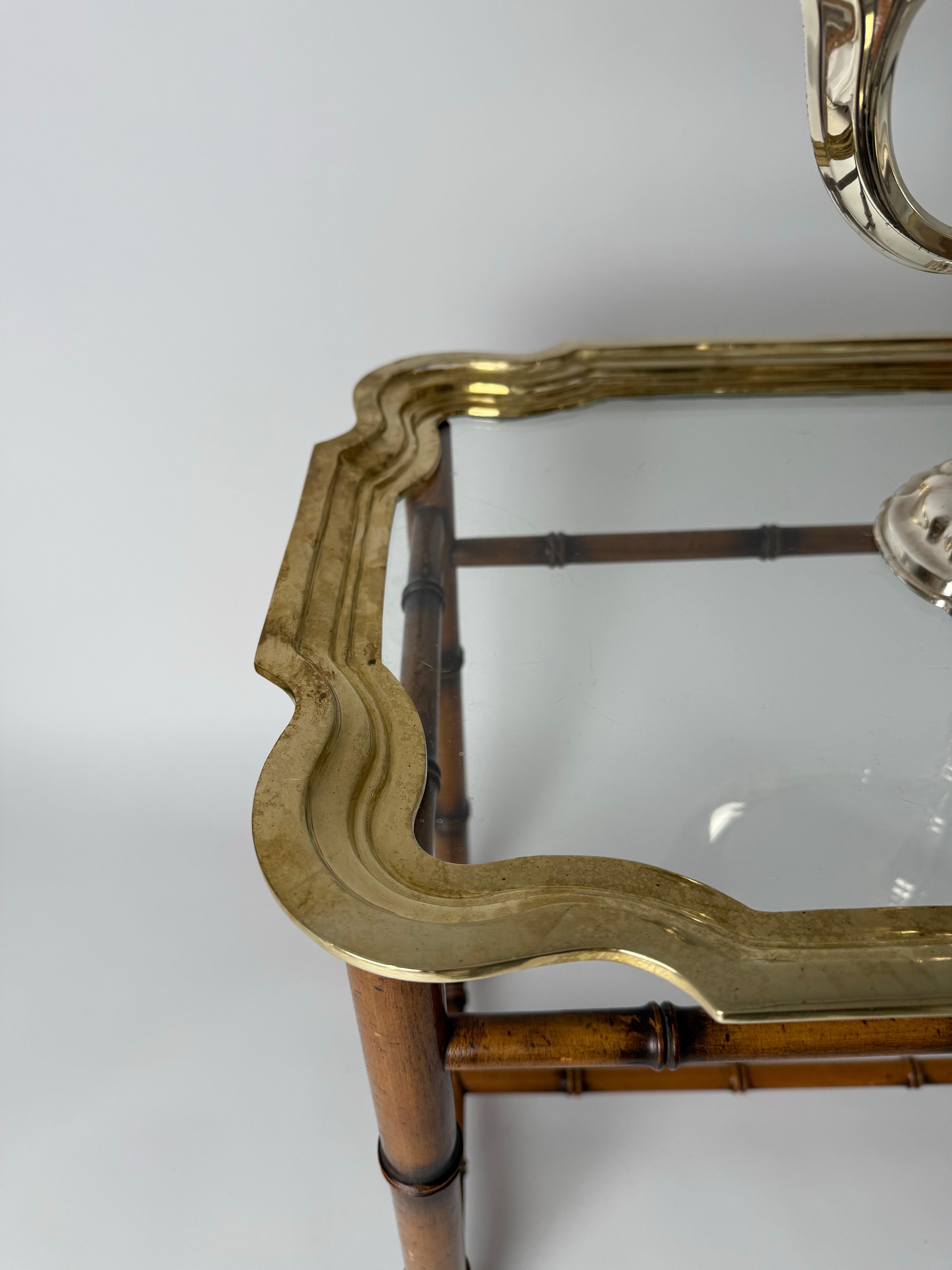 Fait main Table à plateau de luxe Hollywood Regency, France, années 1960 en vente