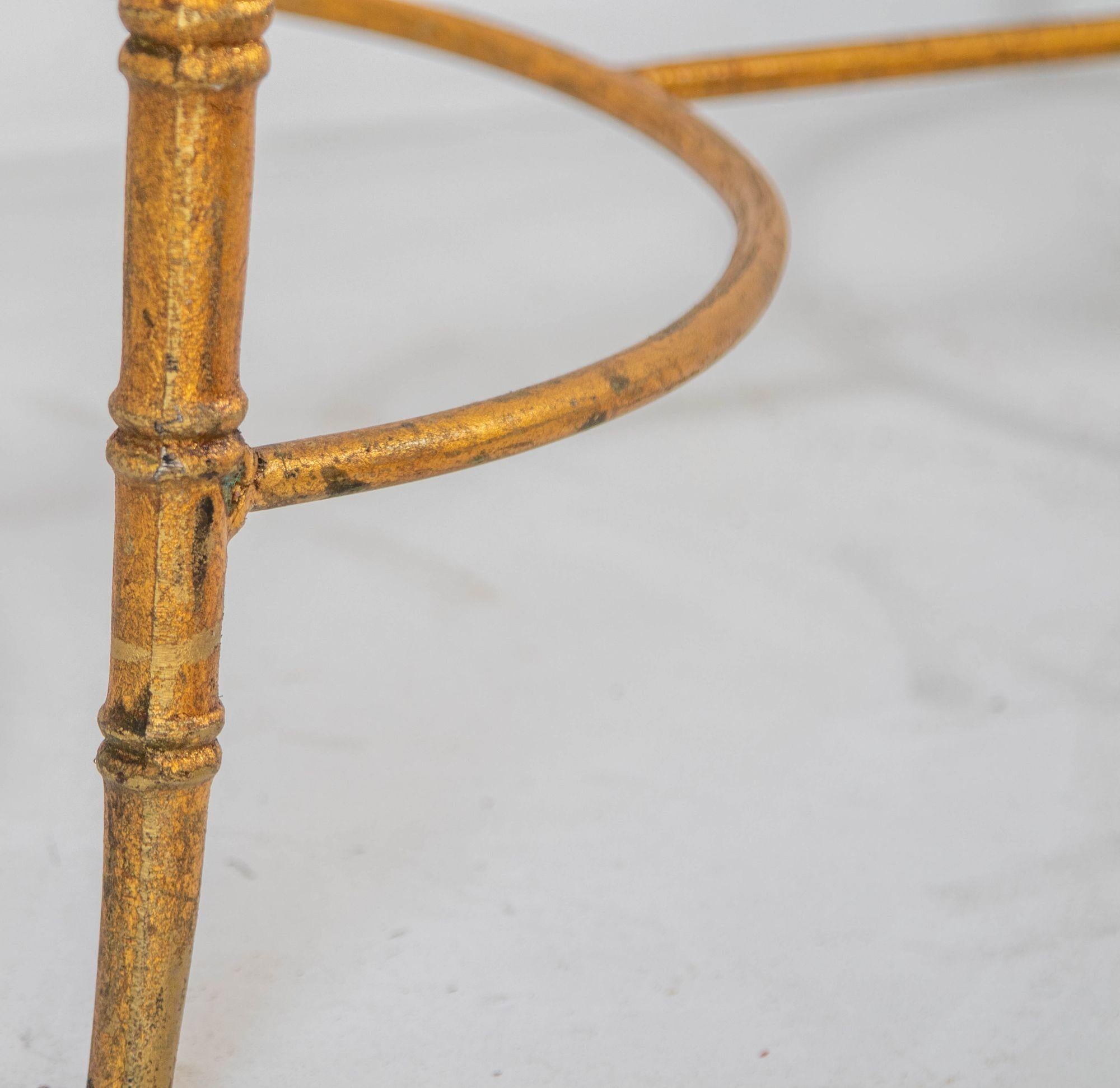 Hollywood-Regency-Couchtischsockel aus vergoldeter Bronze im Stil von Maison Bagues, Frankreich 1960 im Angebot 1