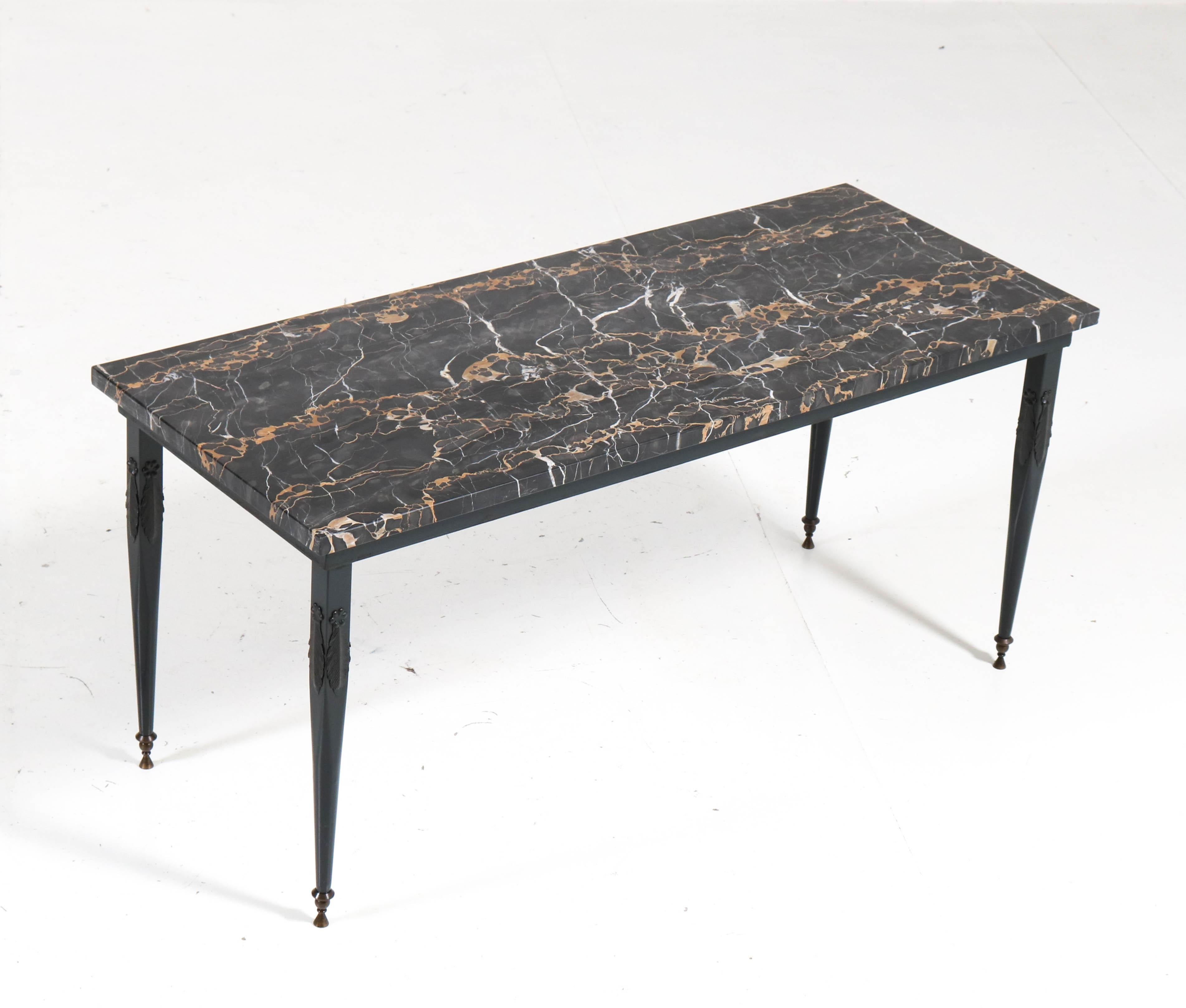 French Hollywood Regency Maison Jansen Style Coffee Table, 1970s