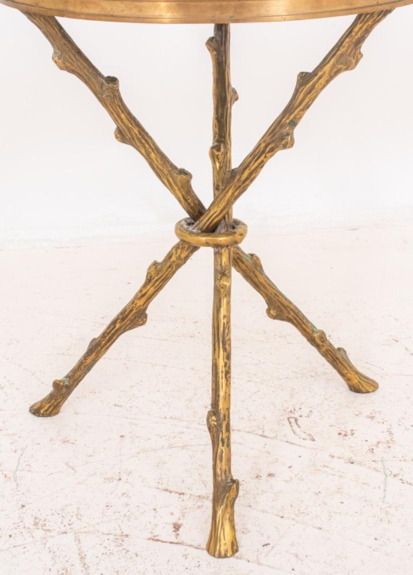Contemporary Hollywood Regency Manner Gilt Metal Twig Table