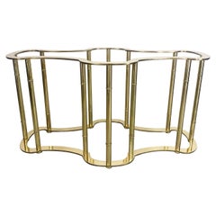 Hollywood Regency Mastercraft Brass Dining Table Base