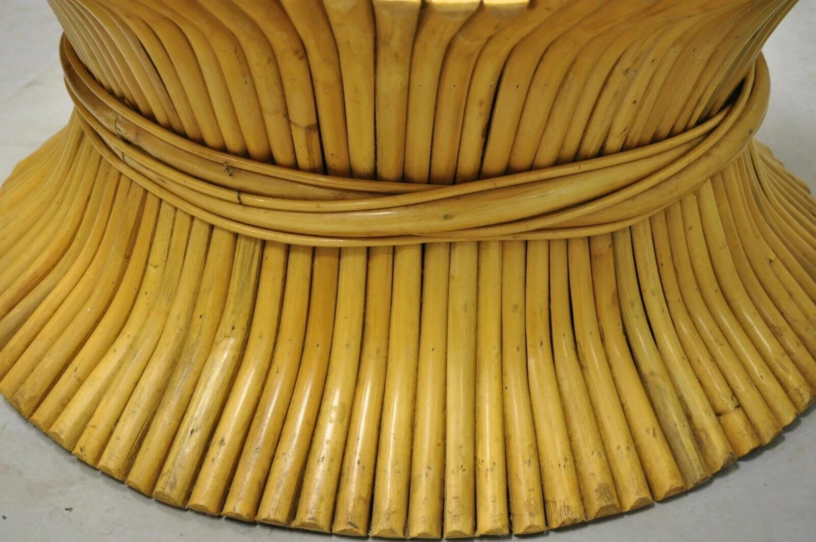 Hollywood Regency McGuire Style Sheaf of Wheat Bamboo 48