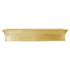 Hollywood Regency Med. Hammered Brass Long Storage Bench – Vaisseau