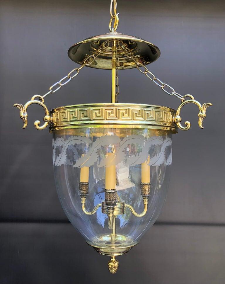 Hollywood Regency Mid 20th Century Bell Jar Lantern For Sale 4