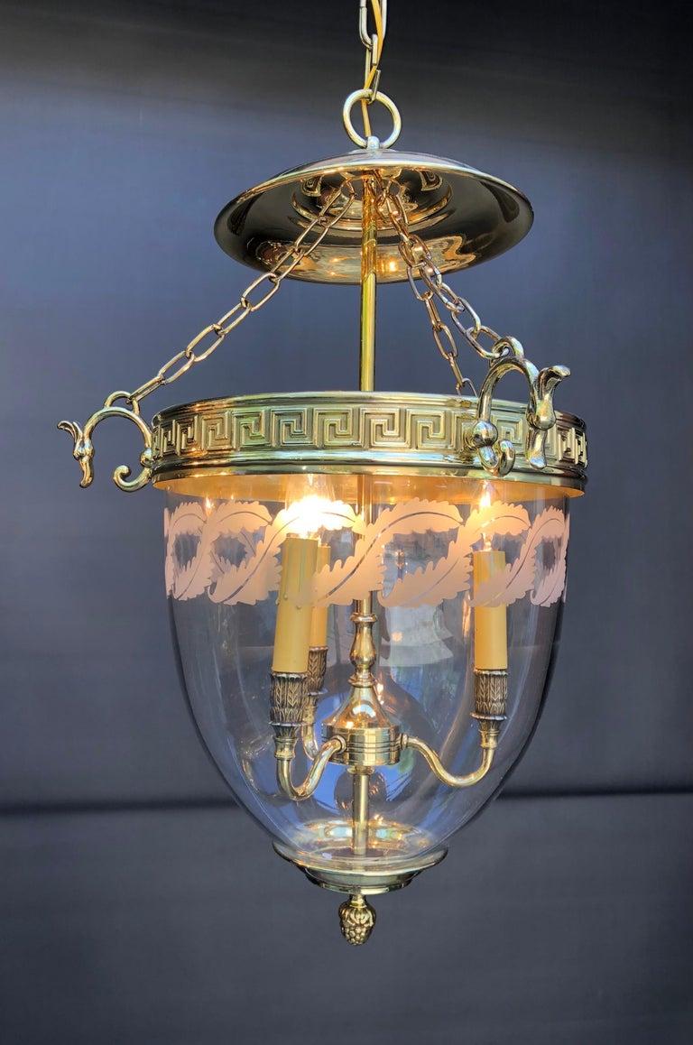Hollywood Regency Mid 20th Century Bell Jar Lantern For Sale 3