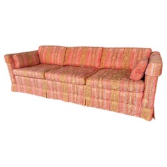 Hollywood Regency Mid Century Brocade Sofa by Baumritter Hollywood Regency Mid Century Brocade Sofa by Baumritter