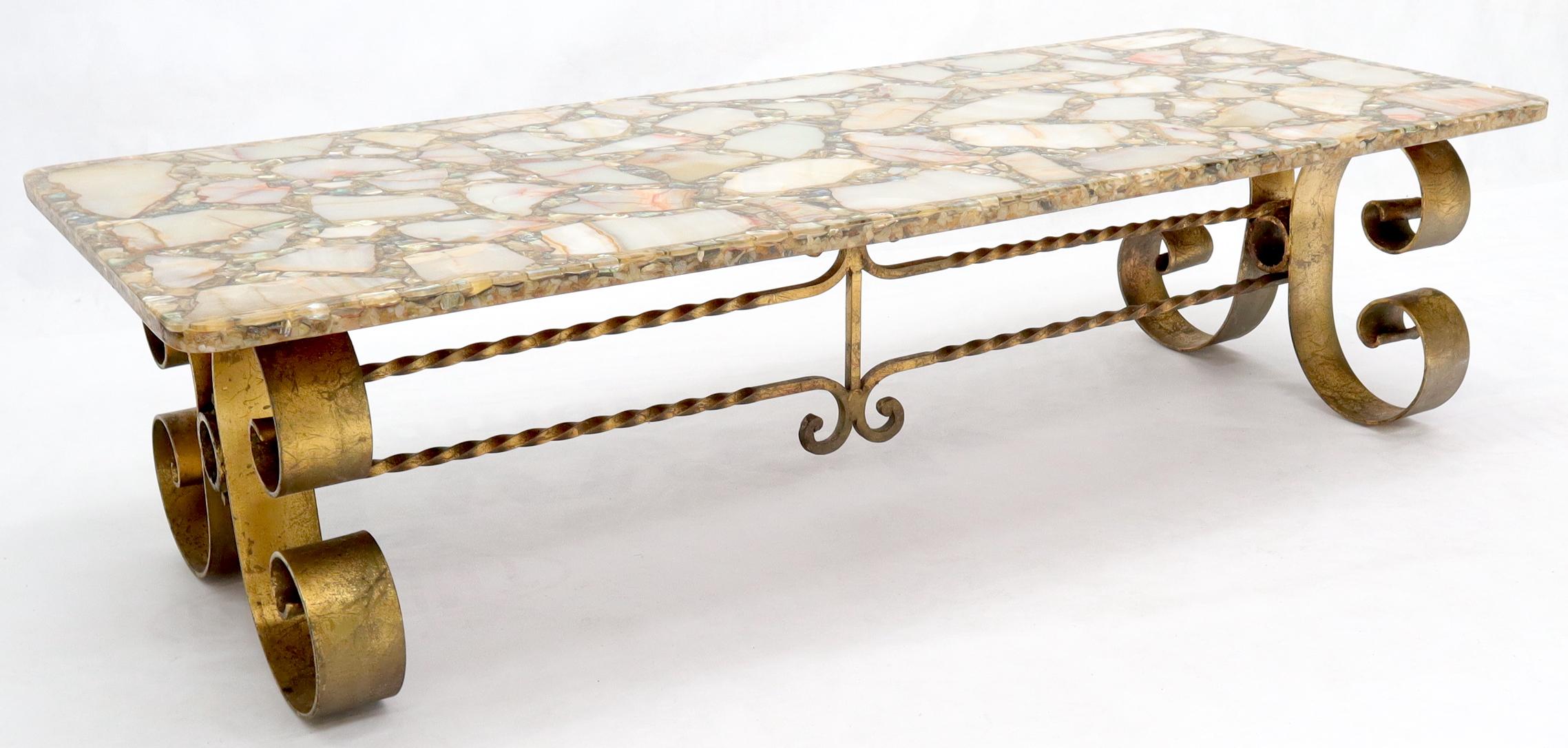 abalone shell table