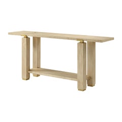 Hollywood Regency Minimalist Console – Light Finish