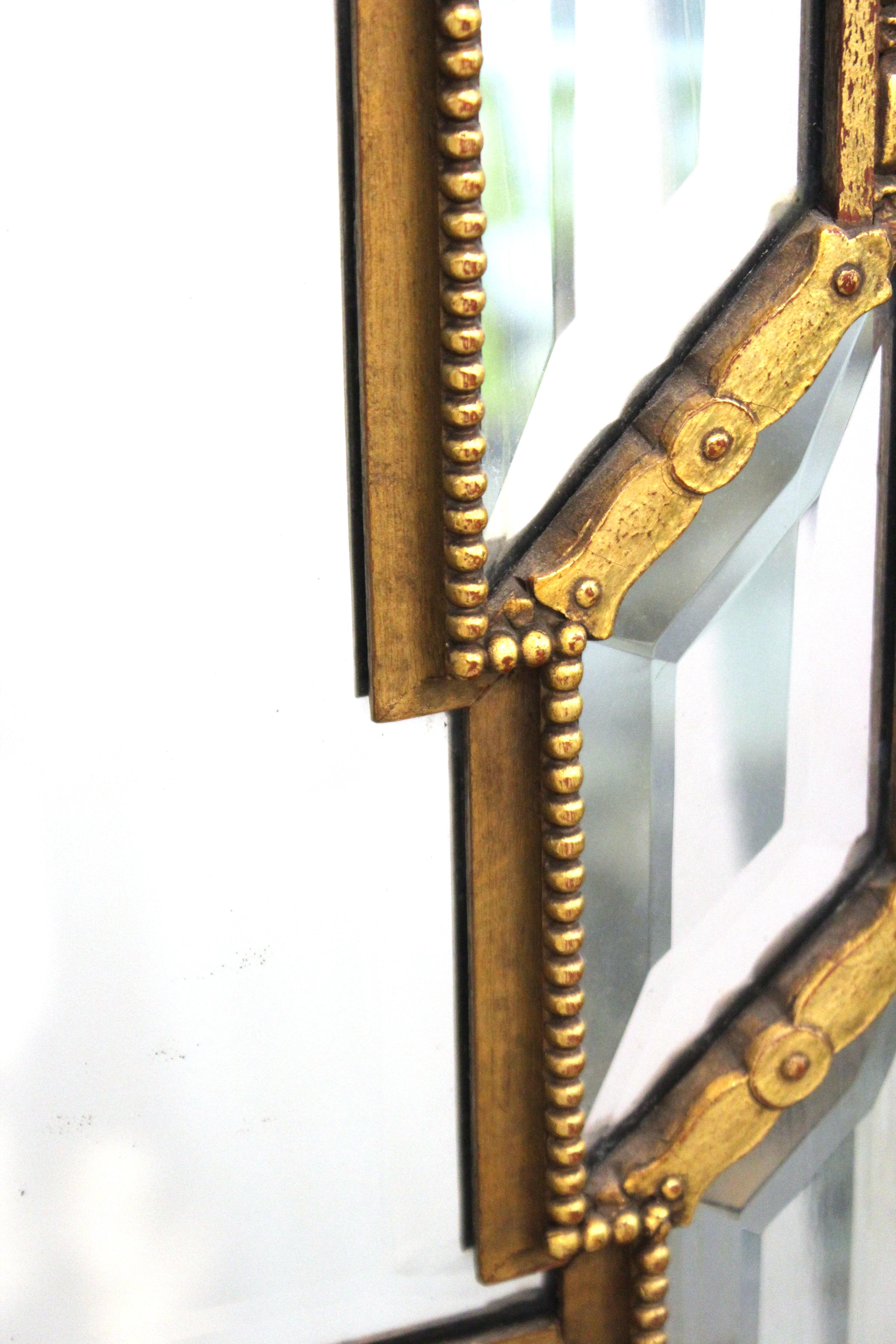 20th Century Hollywood Regency Mirror with Giltwood Frame