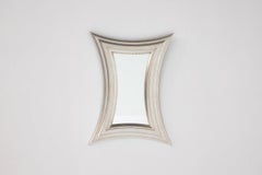 Hollywood Regency Mirror with Metal Frame, Organic Deconstructed Rectangle, 1940