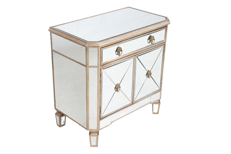 Hollywood Regency Mirrored For Sale at 1stDibs