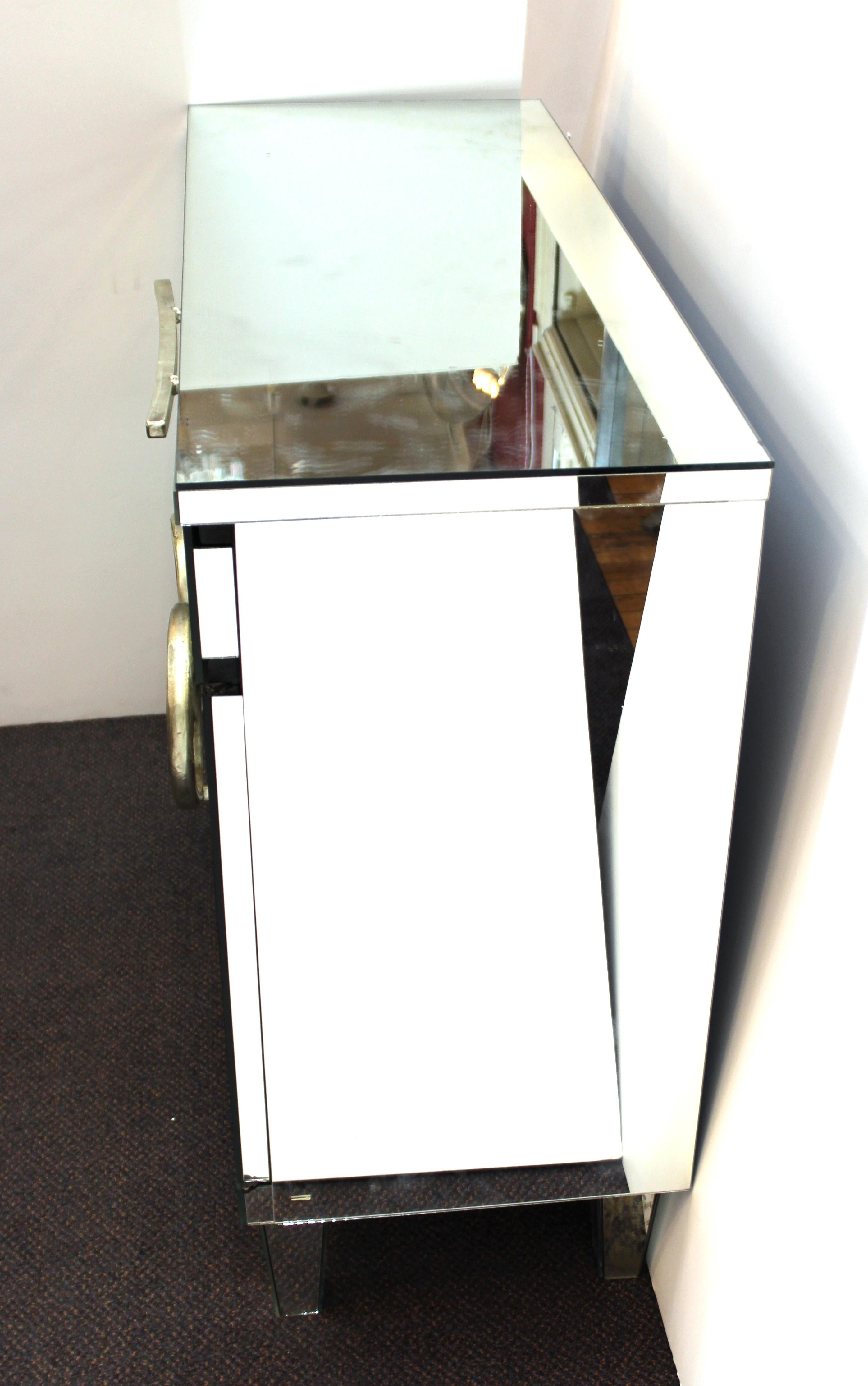 20th Century Hollywood Regency Mirrored Commodes