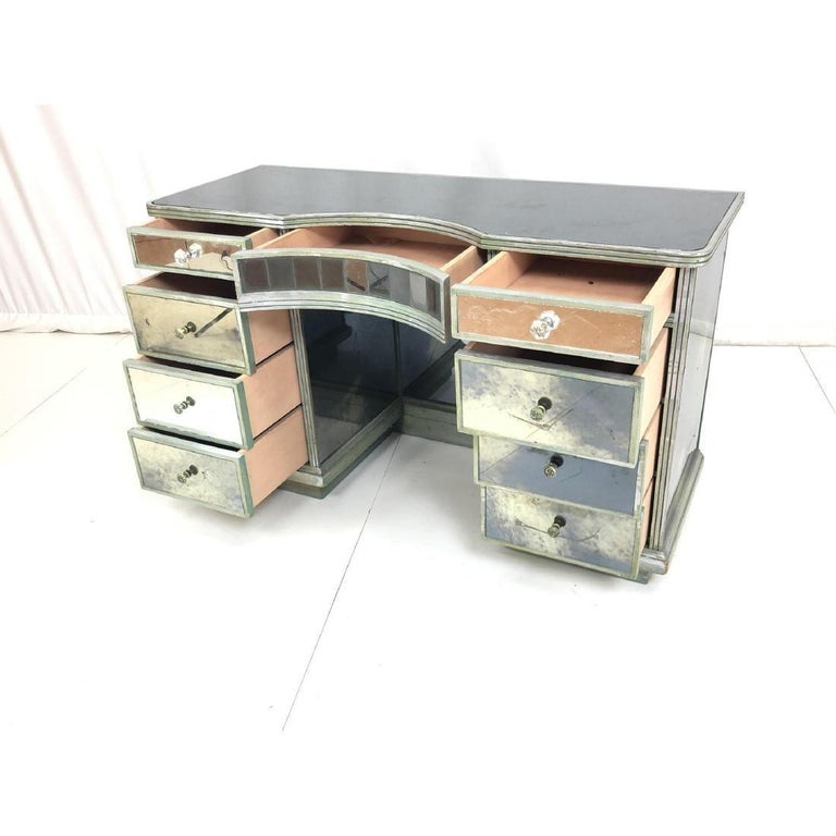 Hollywood Regency Mirrored Decorator Vanity Or Writing ...