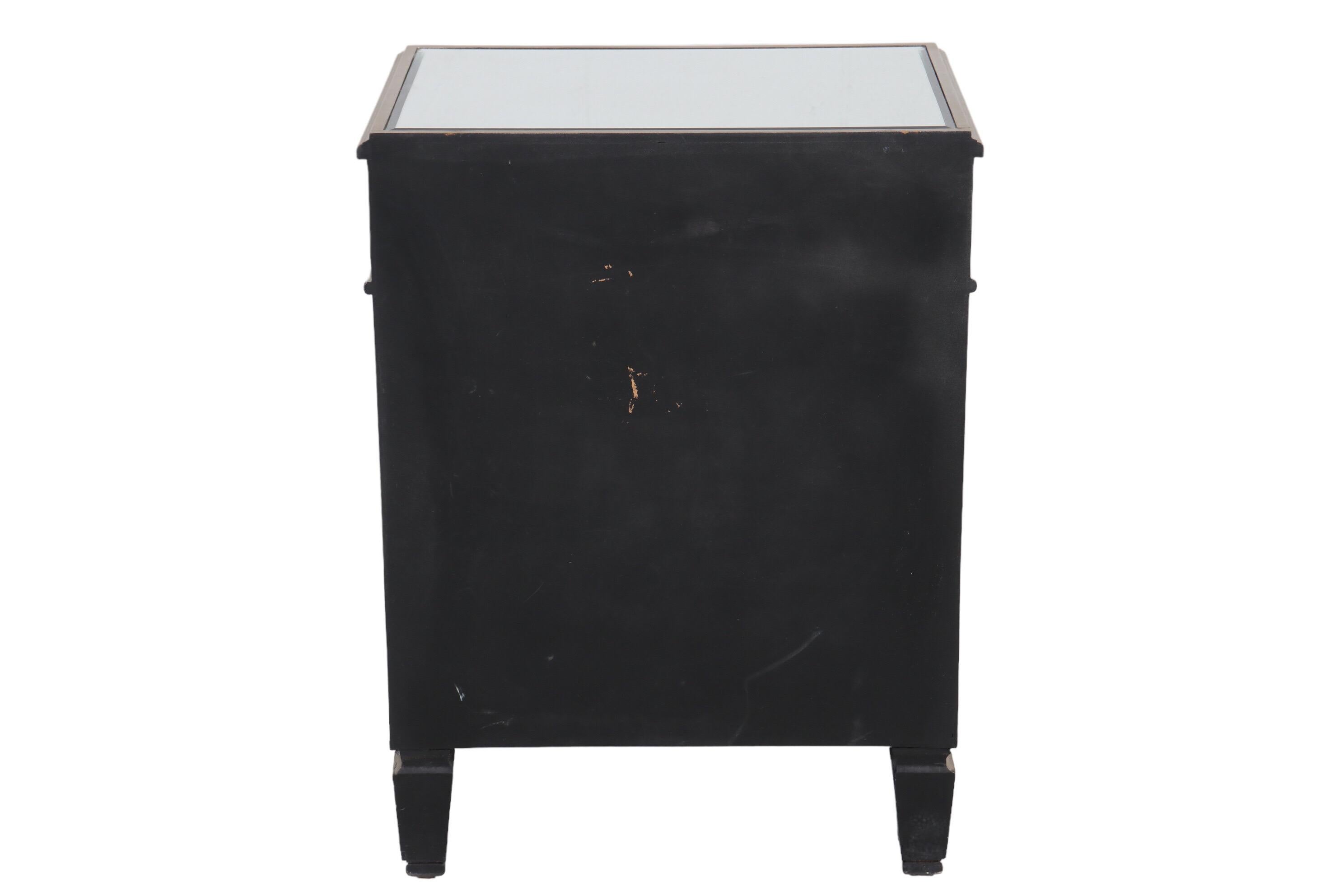 Hollywood Regency Mirrored Nightstand For Sale 3
