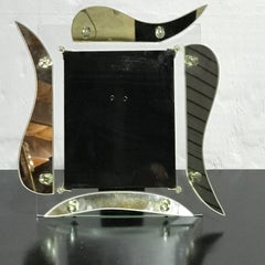 Hollywood Regency Mirrored Photo Frame