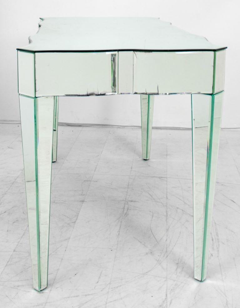 20th Century Hollywood Regency Mirrored Small Desk or Vanity For Sale