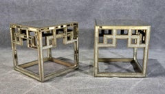 Hollywood Regency Mirrored Tables