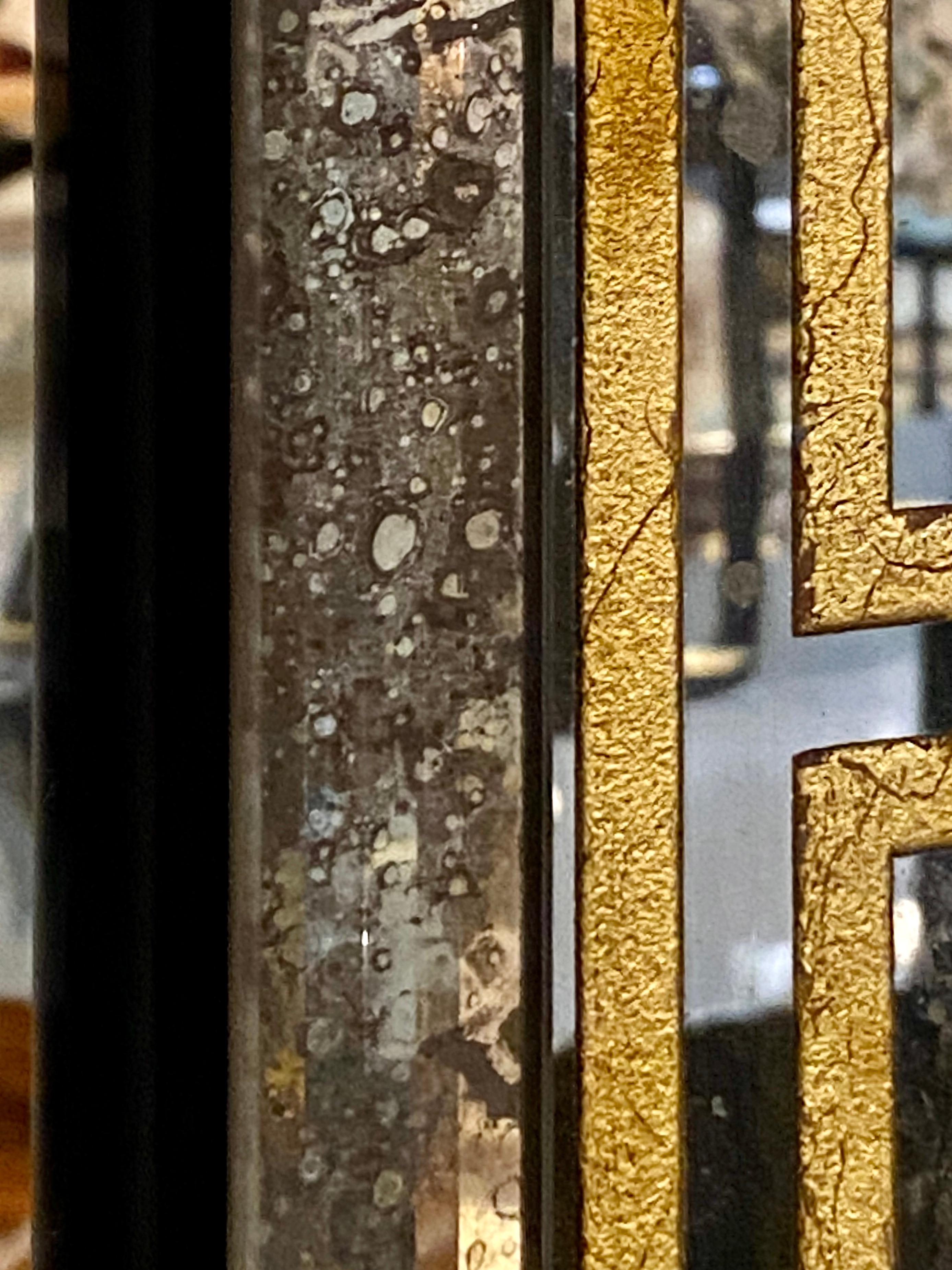 Hollywood Regency Mirrors Gilt Gold Greek Key Design Wall, Console Pier a Pair 8