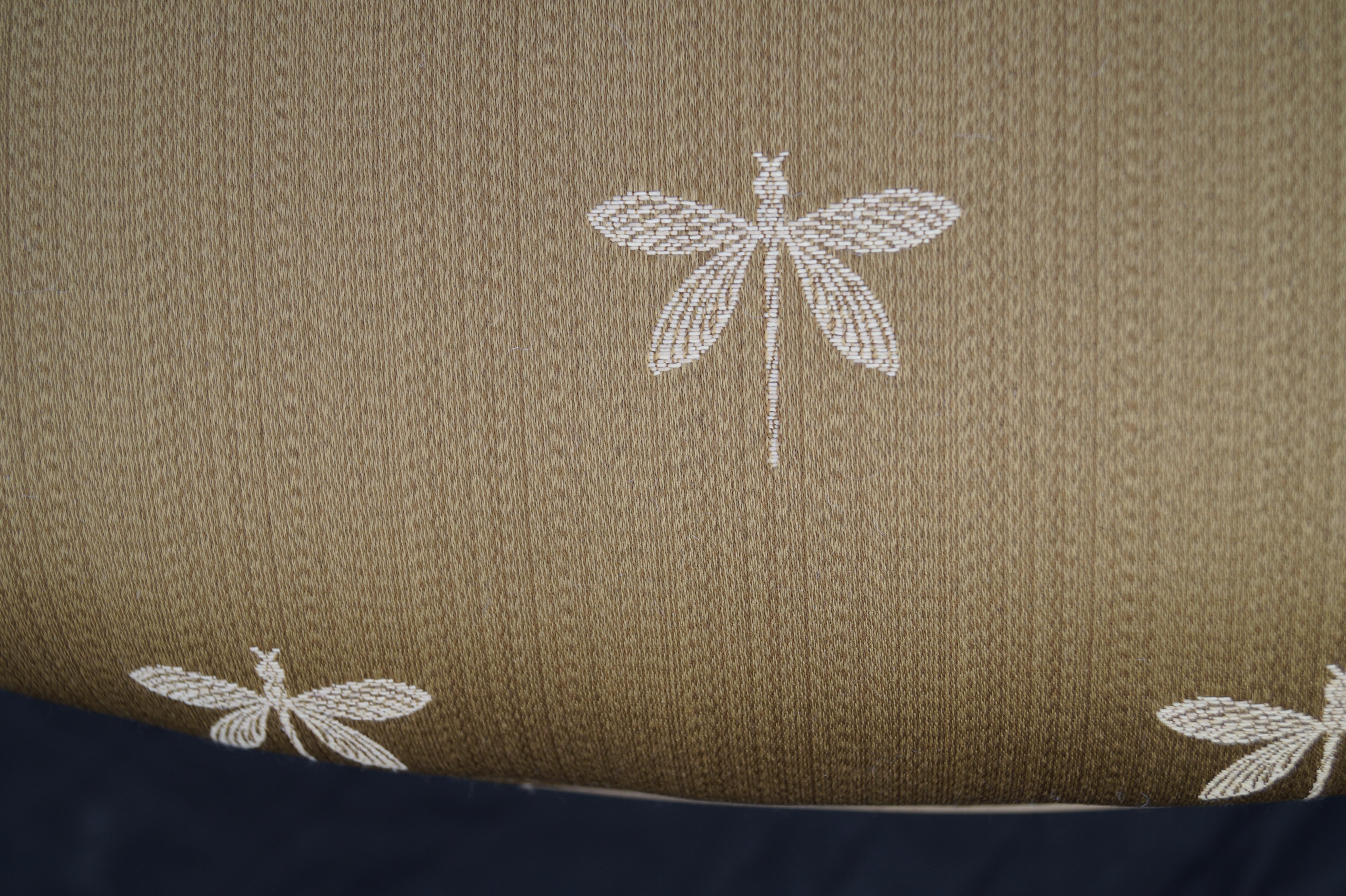 Paire de chaises à dossier canné de style français Hollywood Regency Modern Dragonfly en vente 2