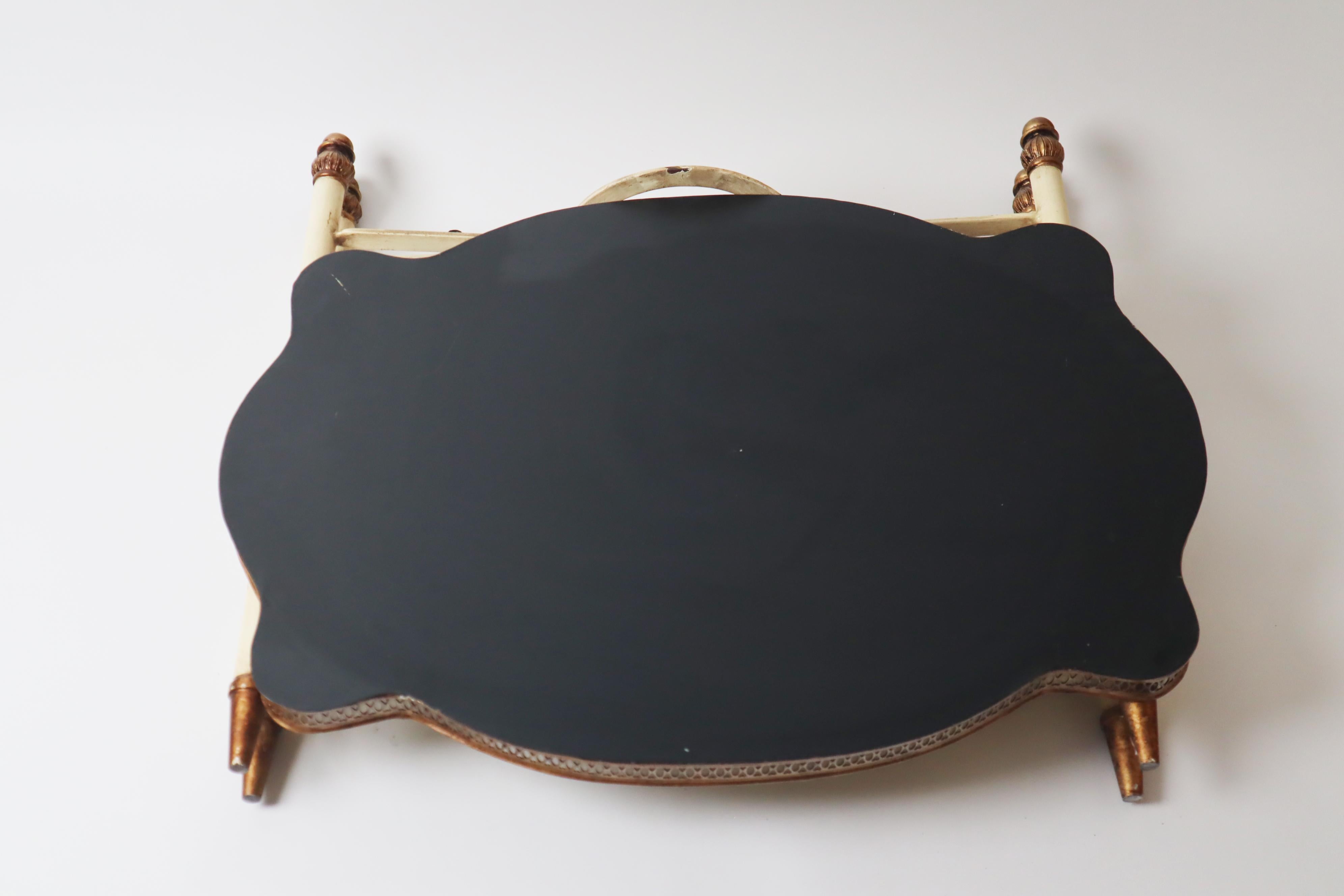 Hollywood Regency Monkey Tray Table With Foldable Stands, 1960s taly For Sale 11