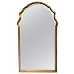 Hollywood Regency Moroccan Giltwood Frame Wall Mirror
