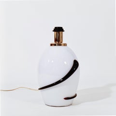 Hollywood Regency. Murano glass table lamp by Venini, Italy, 1970s