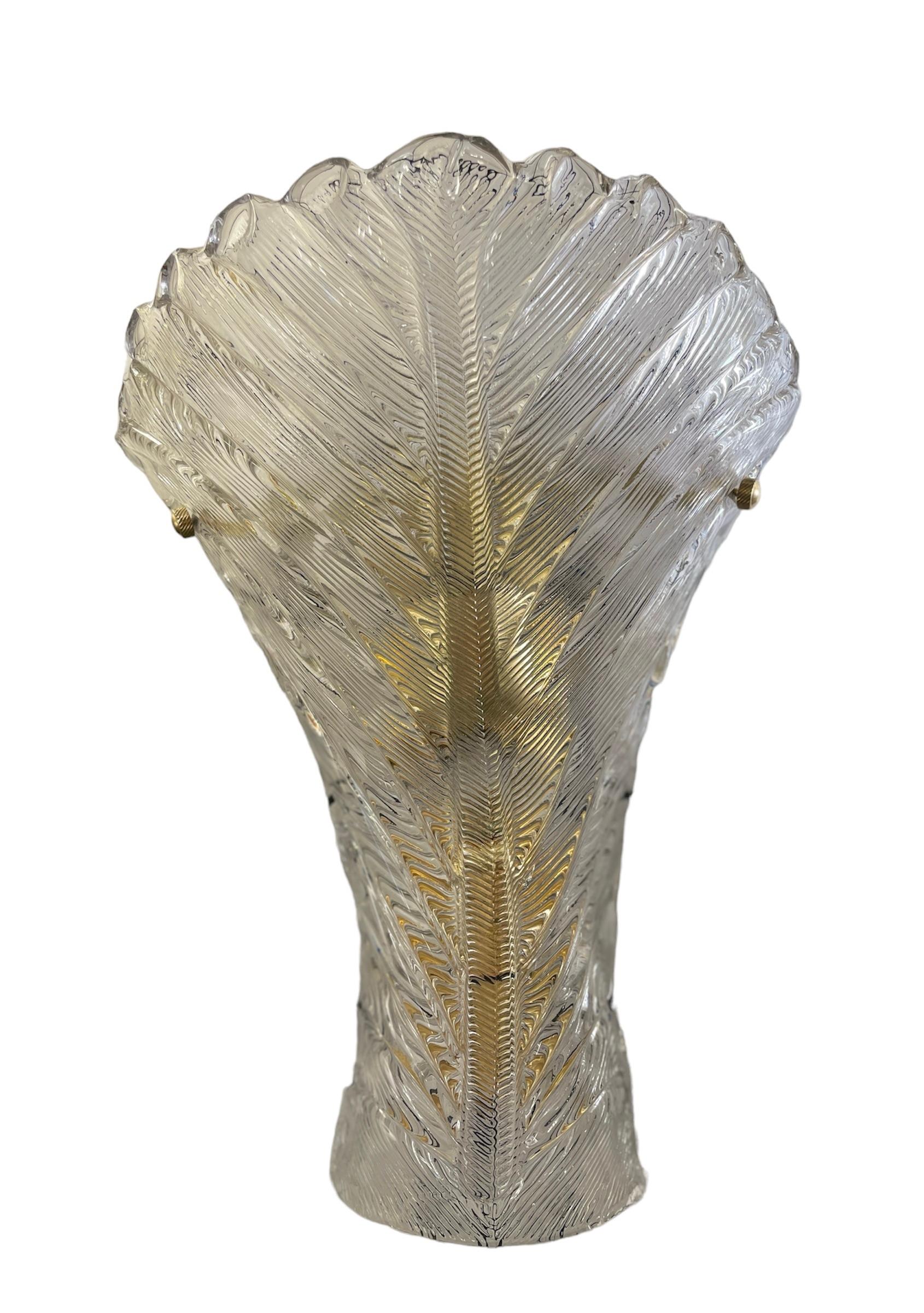 Lampade da parete Hollywood Regency Murano, anni '80 in vendita 2