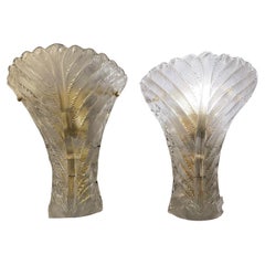 Hollywood Regency Murano-Wandleuchten, 1980er-Jahre