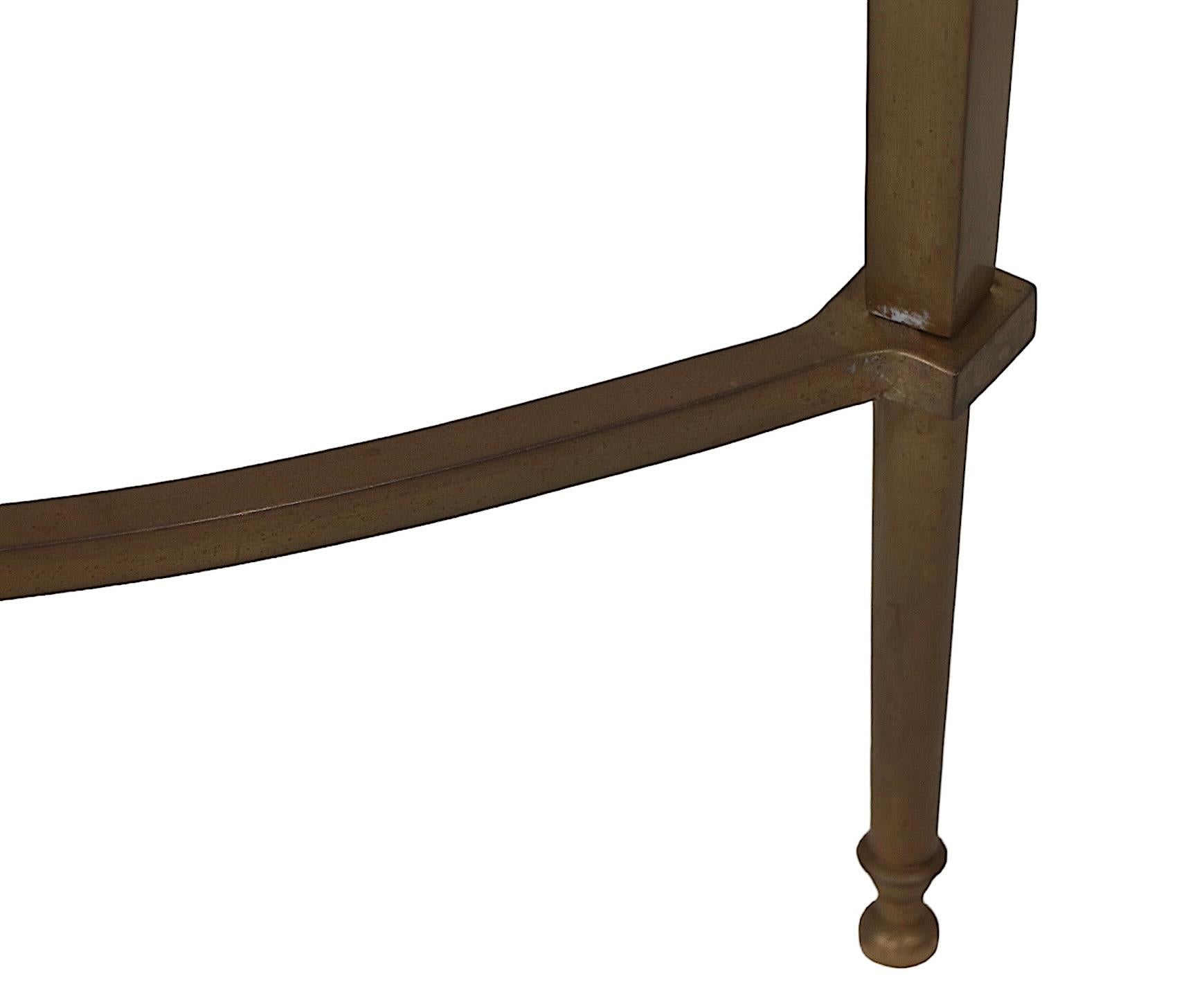 Hollywood Regency Neoclassic Style Brass and Granite Coffee Table c 1960/70's For Sale 3