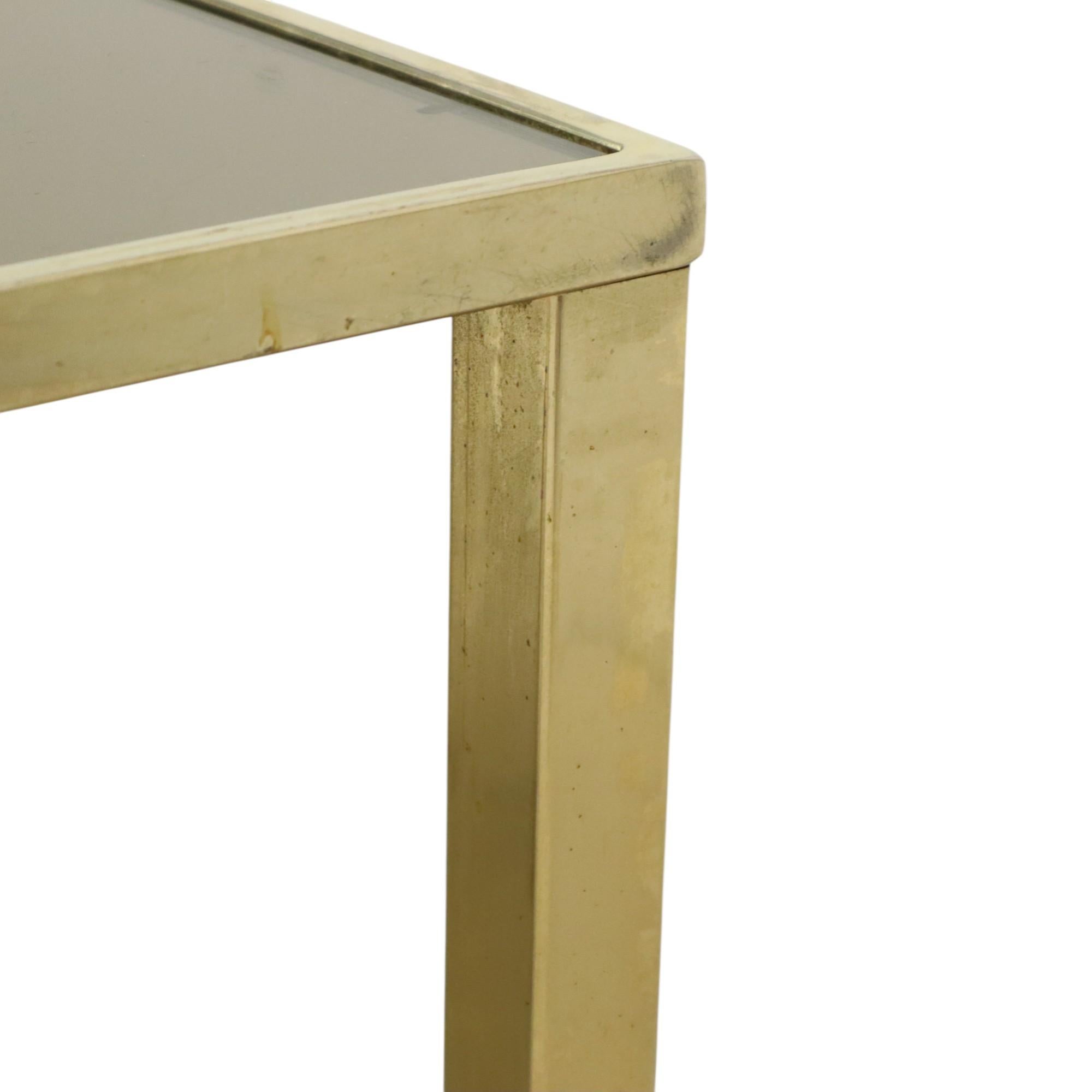 Mesas nido Hollywood Regency Belgo Chrome chapadas en oro de 23 quilates en venta 3