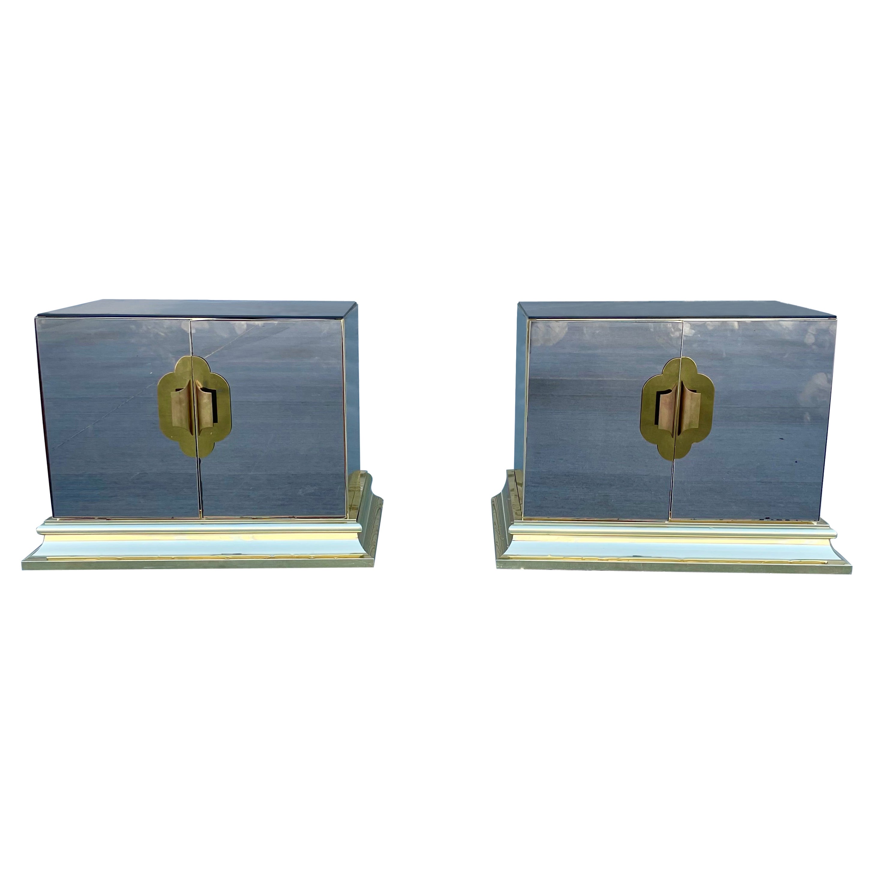 Hollywood Regency Nightstands by O.B. Solie