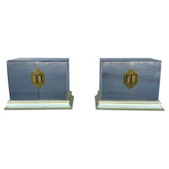 Hollywood Regency Nightstands by O.B. Solie