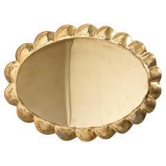 Hollywood Regency Oval Brass Tray by Arvid Johansson, Arvika Konstsmide, Sweden