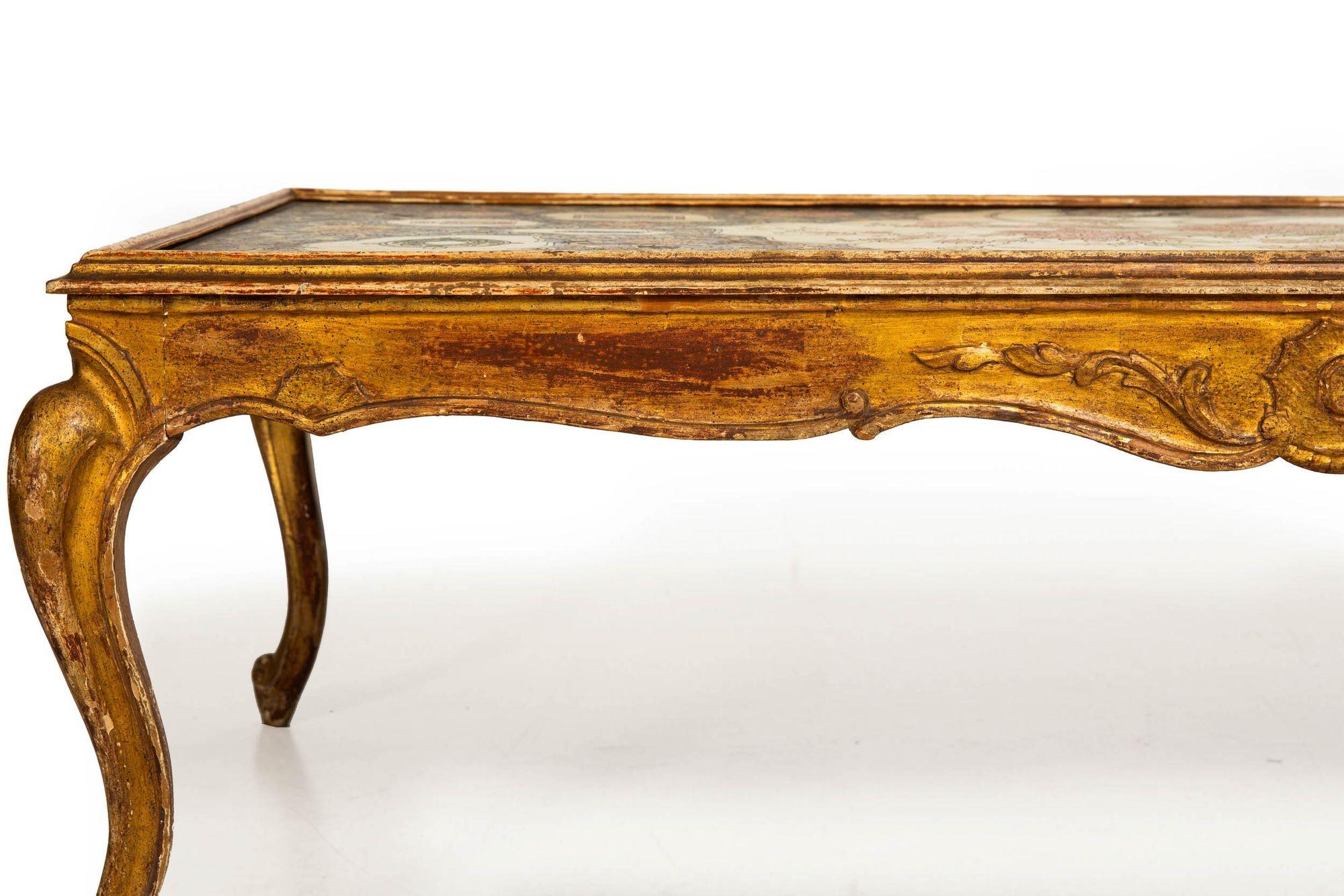 Table basse polychromée peinte Hollywood Regency, vers 1940 en vente 6