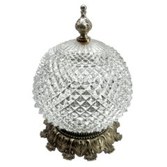 Scailmont Pair Ceiling Lamps, Belgium Glass Shade, 1950s