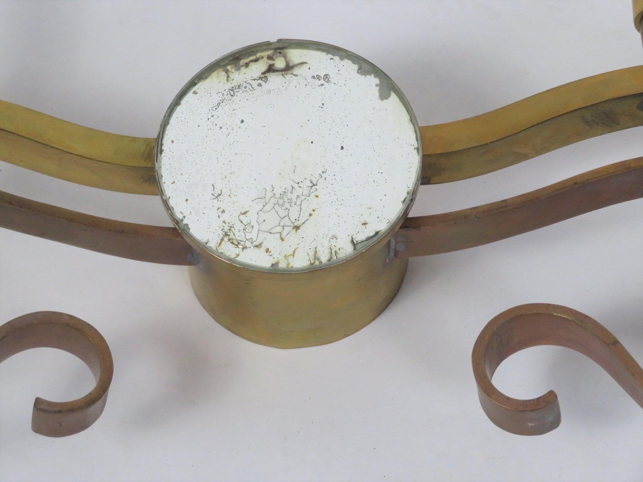 Hollywood Regency Coppia di lampade Art Deco francesi a 2 luci in bronzo 1930. in vendita 4