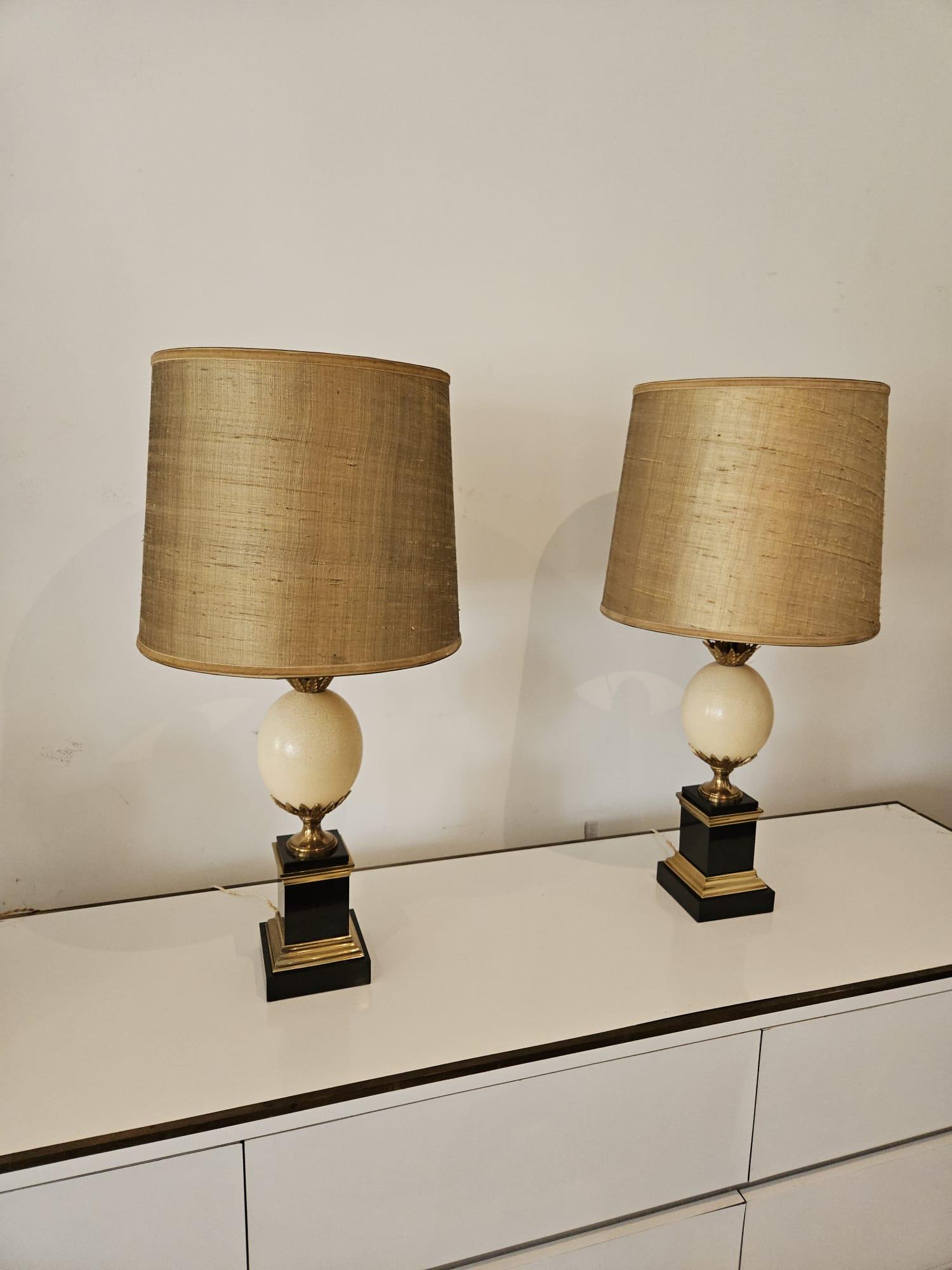 Français Paire de lampes de table Hollywood Regency en vente