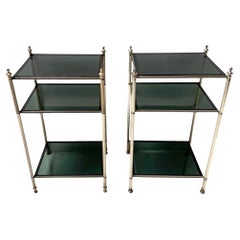 Hollywood Regency Pair of Side Tables by Maison Jansen, 1940s