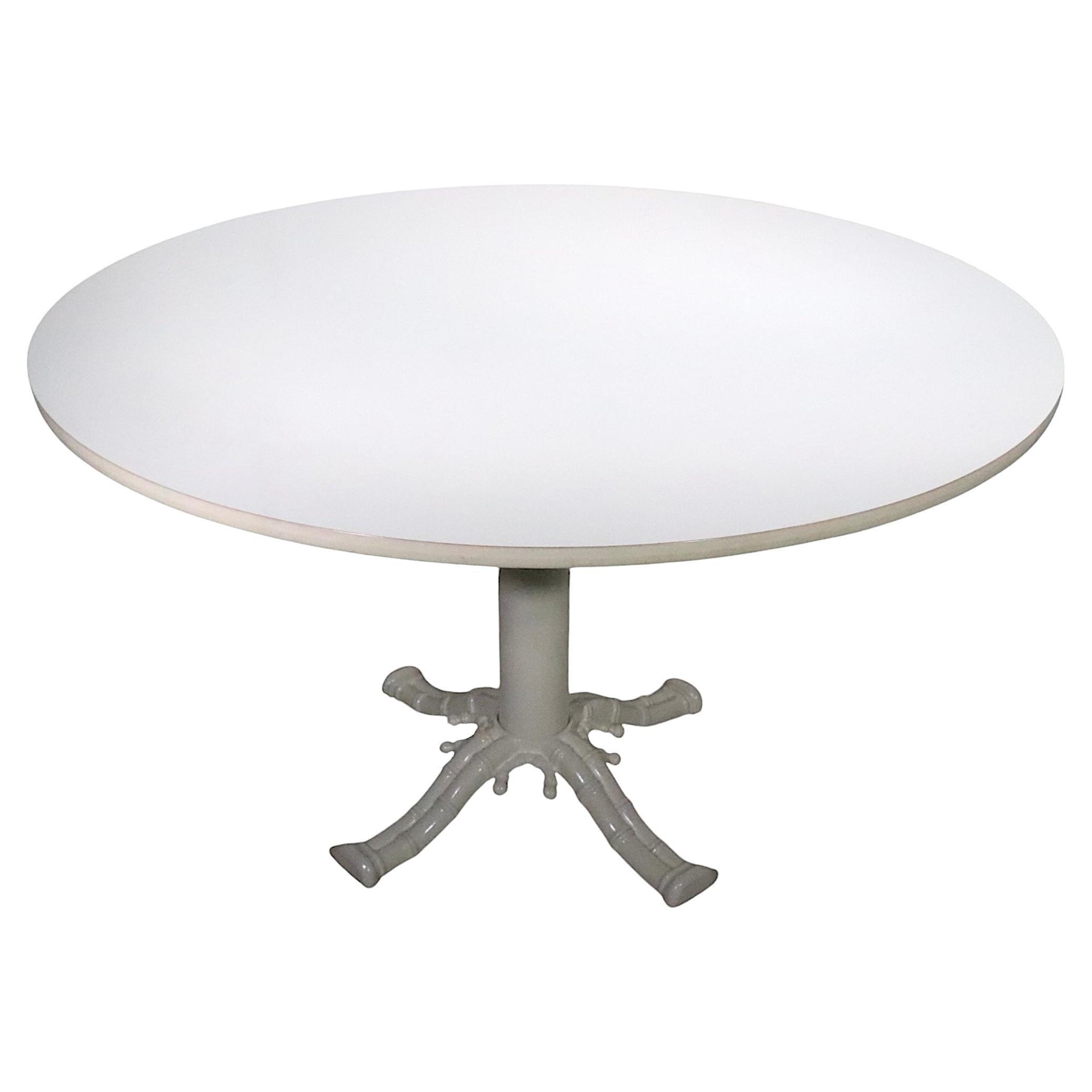 Hollywood Regency Palm Beach Modern Dinette Kitchen Dining Table by Kessler