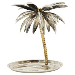 Vintage Hollywood Regency Palm Beach Vide Poche Jewelry Trinket Dish, Italy, c. 1970