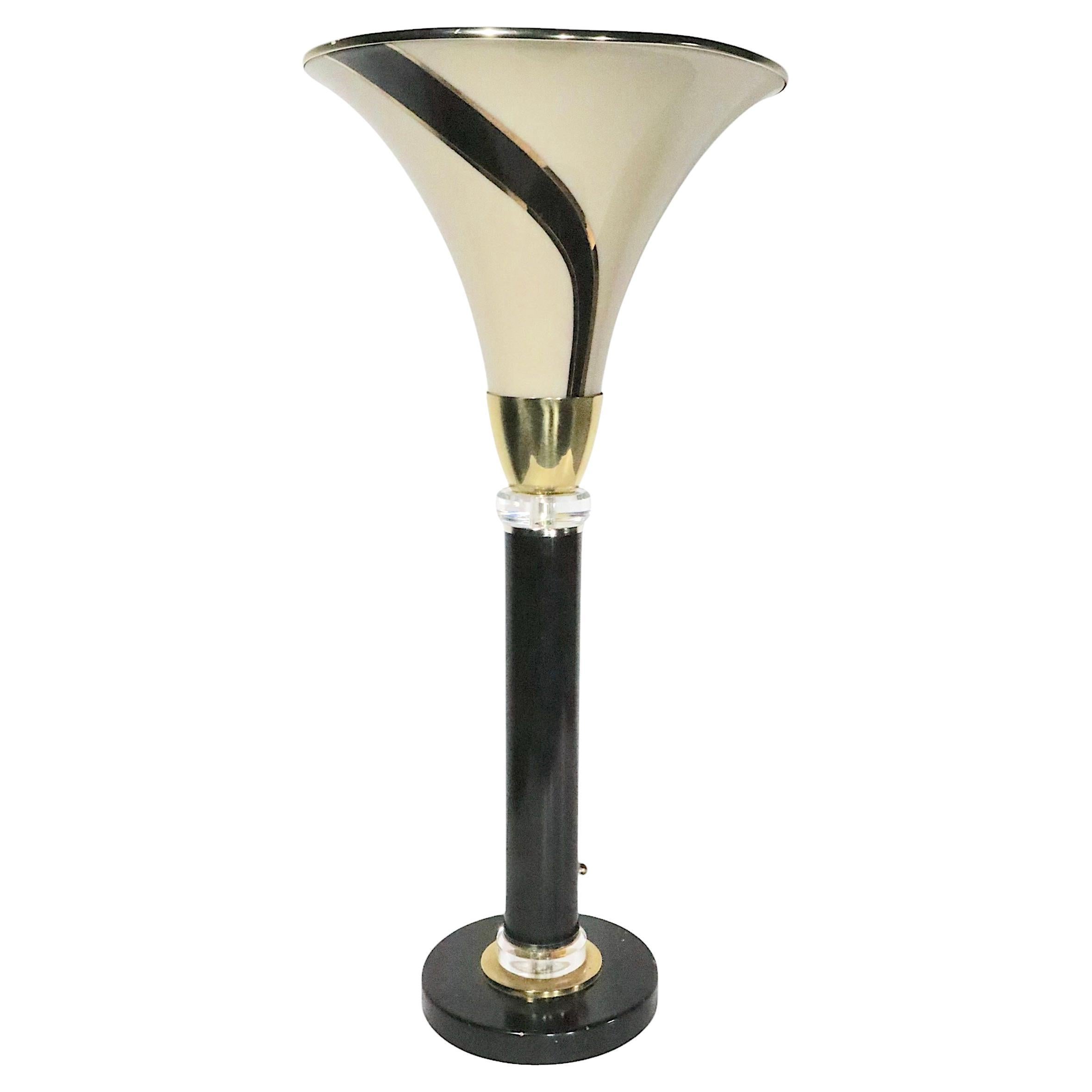Hollywood Regency Palm Beach Style Table Torchiere after Springer For Sale