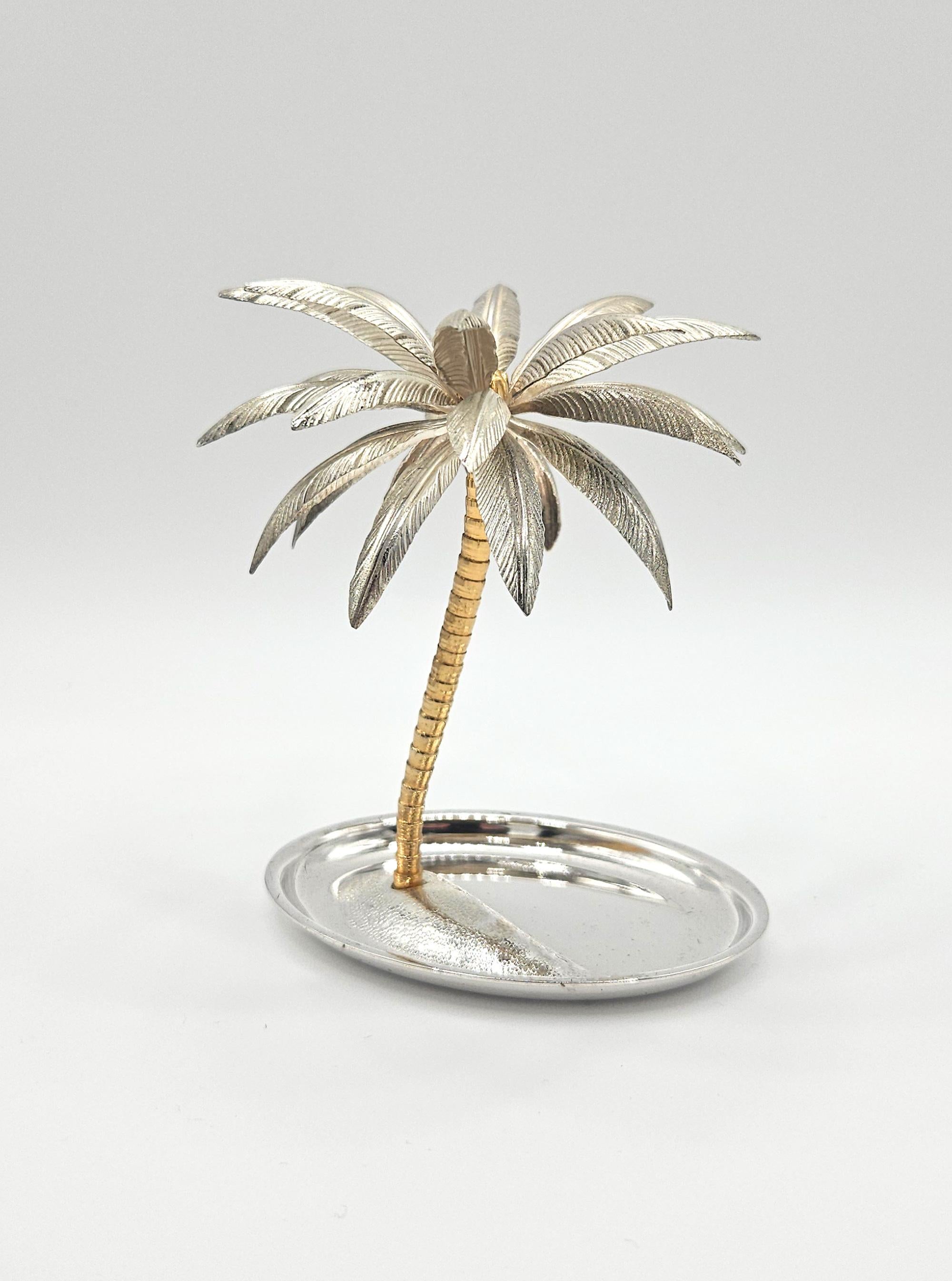 Vide-poche à bijoux Hollywood Regency Palm Beach, Italie, vers 1970 Bon état - En vente à London, GB